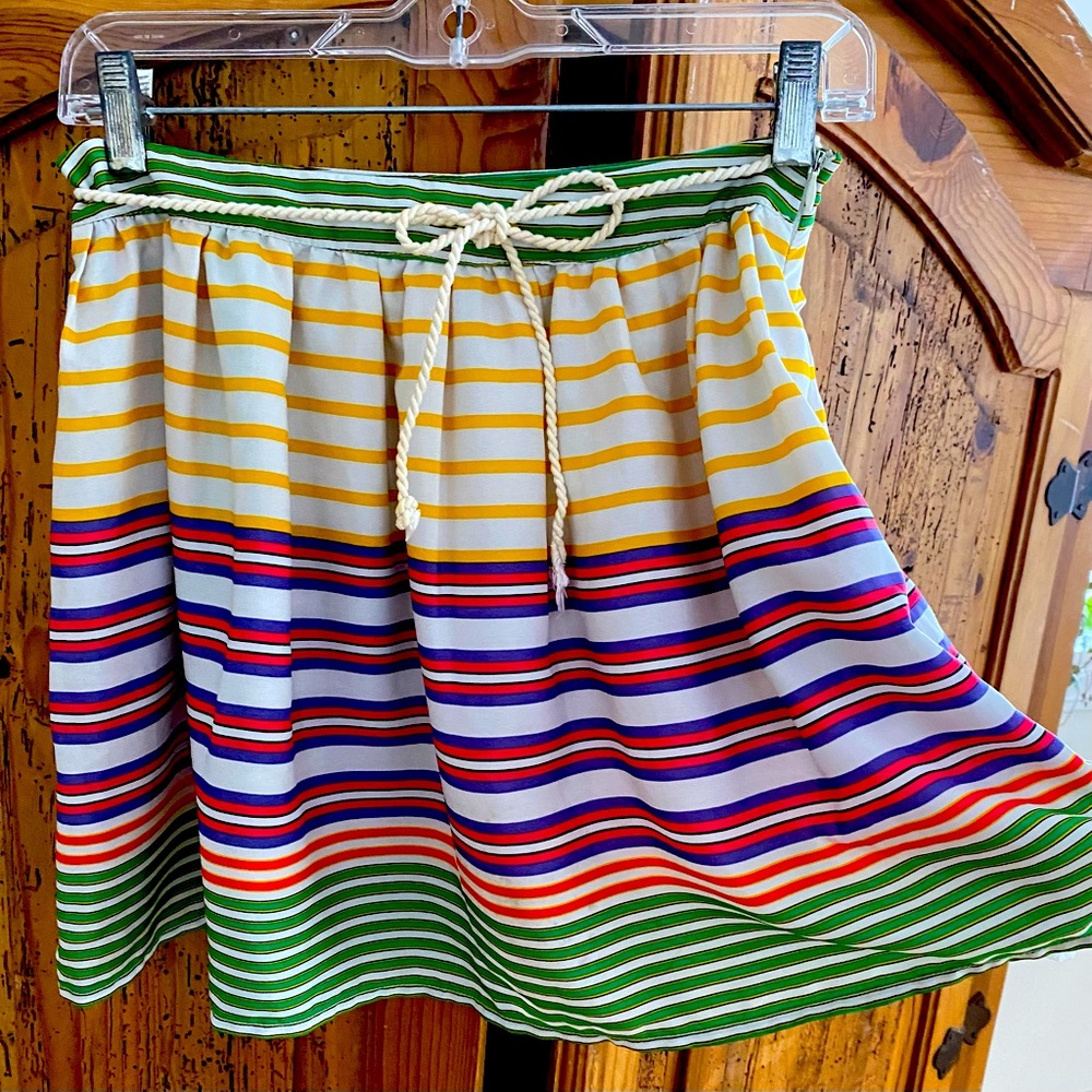 Zara TRF Cute Striped Skirt, Medium